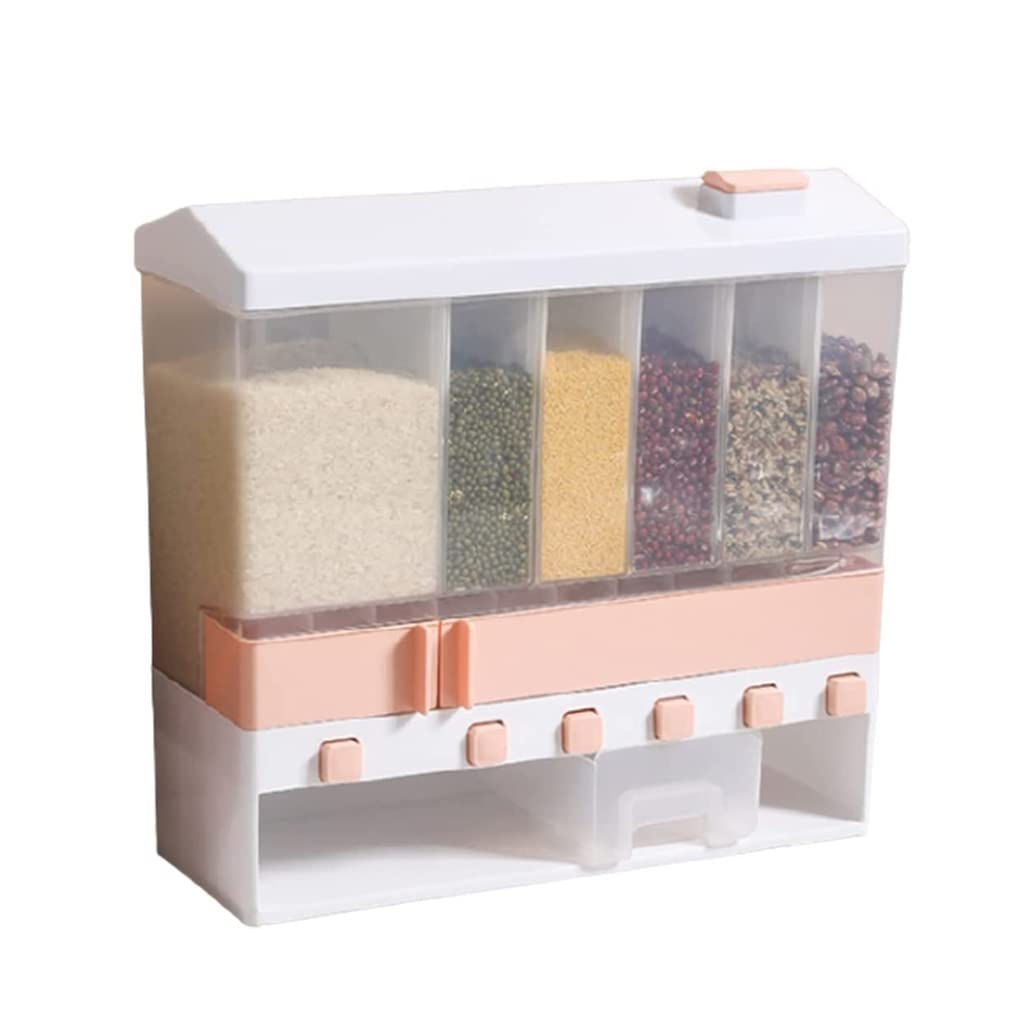 Automatic Food Dispenser for Cereal, Oatmeal & Dried Fruits - Free Moving Dispensing Cups with Large Storage Capacity | Perfect for Kitchen, Pantry Organization & Quick Breakfast Serving