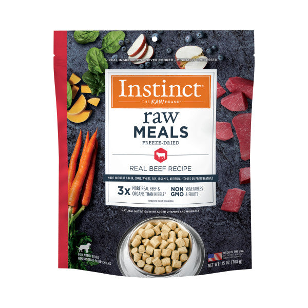 Freeze Dried Raw Beef Dog Food - High Protein, Grain Free, All Natural - Perfect for Training, Travel & Outdoor Adventures with Your Pet