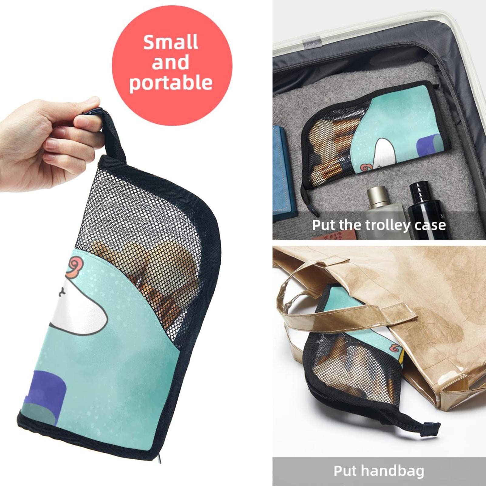 12-Piece Unicorn Makeup Brush Organizer Bag - Cute Cartoon Magical Cosmetic Brush Holder Set with Portable Case | Perfect for Travel, Home Storage & Makeup Artists