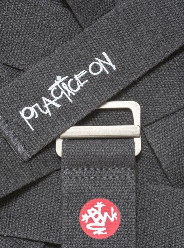 Manduka AligN Yoga Strap 244cm (8ft) - Premium Yoga Accessory for Stretching, Flexibility & Alignment - Perfect for Yoga, Pilates & Home Workouts