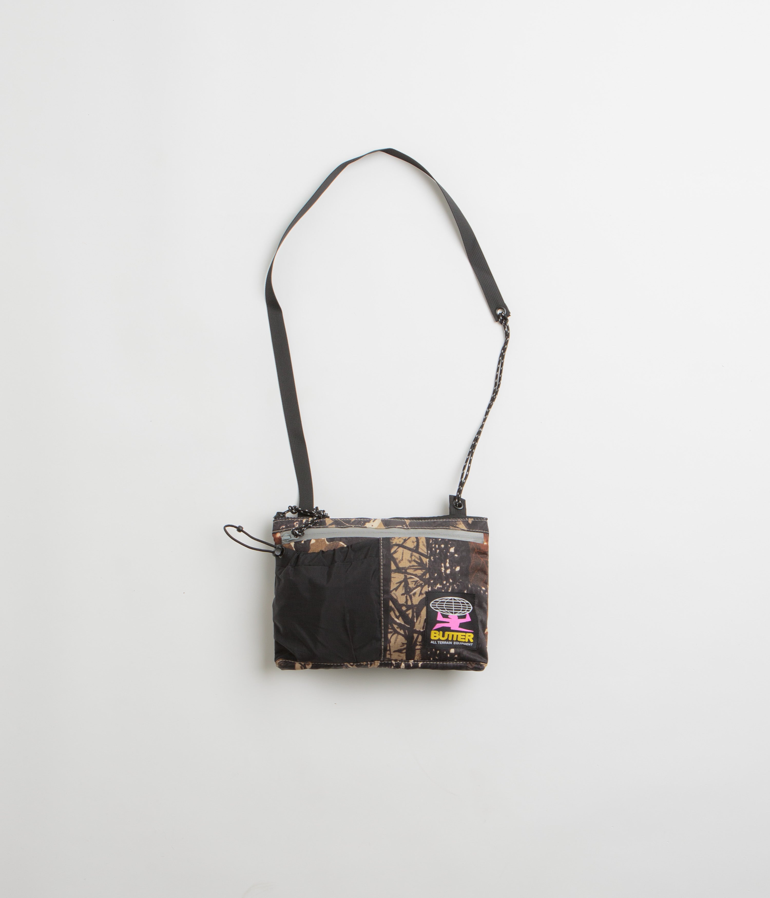 Butter Goods Pace Side Bag Camo - Stylish Crossbody Bag for Men & Women - Perfect for Travel, Gym, and Everyday Use