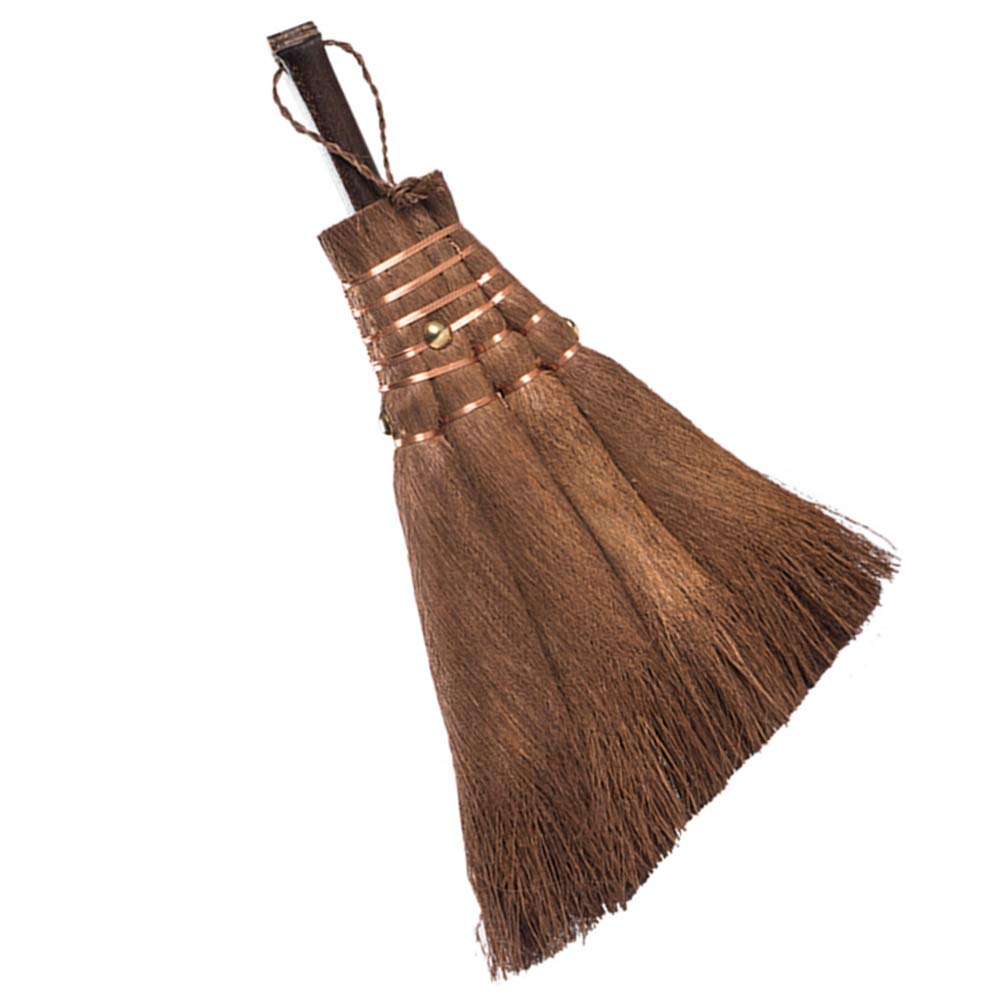 Natural Broom and Dustpan Set - Mini Desktop Cleaning Tools for Home, Office & Cage | Compact Sweeping Accessories for Dust, Pet Hair & Debris | Perfect for Small Spaces, Desks & Pet Cages