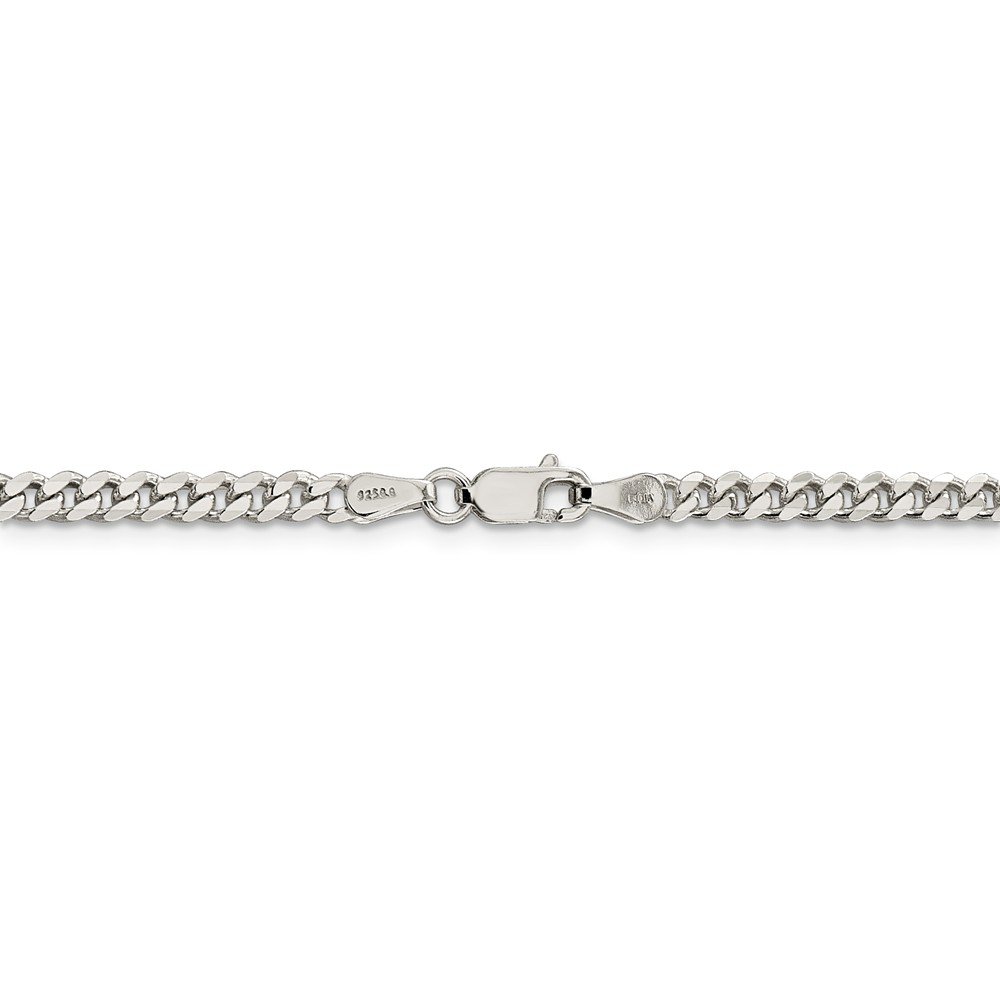 Solid 925 Sterling Silver 3.5mm Curb Link Cuban Chain Necklace for Men & Women | Durable Everyday Jewelry | Perfect Gift for Birthday, Anniversary & Valentine's Day