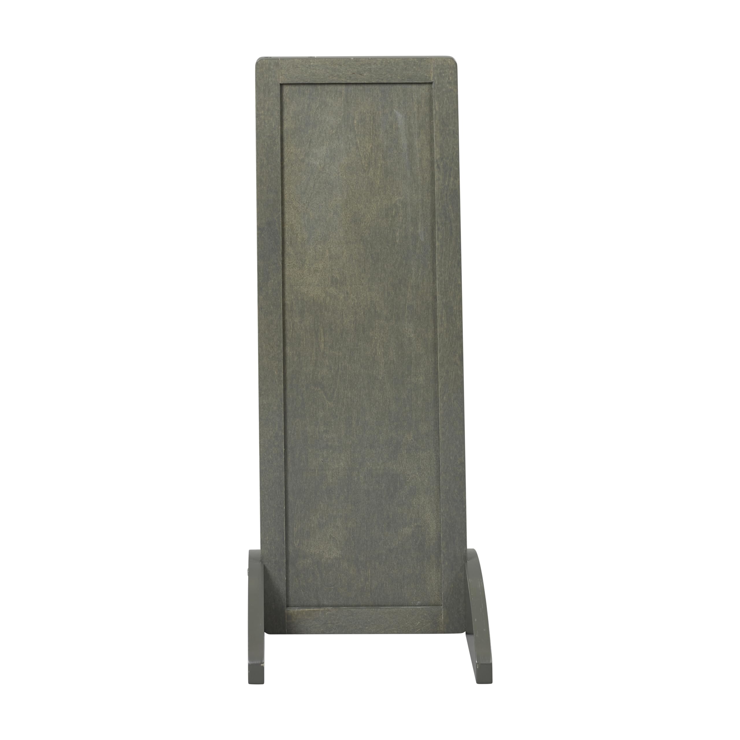ECR4Kids Toddler Single-Sided Bi-Directional Mirror - Kids Furniture with Grey Wash Finish - Perfect for Playrooms, Preschools & Montessori Classrooms