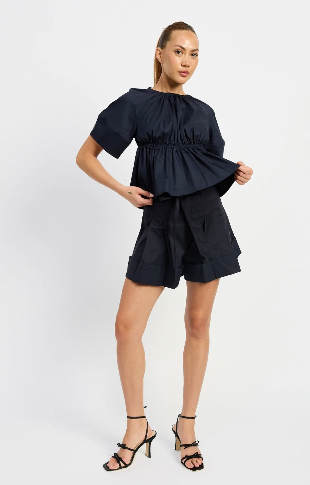 Melody Babydoll Blouse for Women - Flowy Short Sleeve Loose Fit Top - Perfect for Casual Outings, Date Nights & Summer Vacations