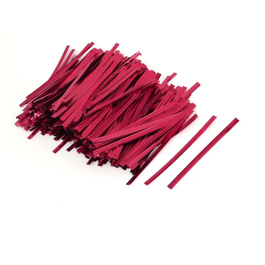 uxcell 8cm Red Candy Bread Bags Packaging Twist Cable Ties - 1600 Pcs Bulk Pack for Baking, Party Favors & Food Storage
