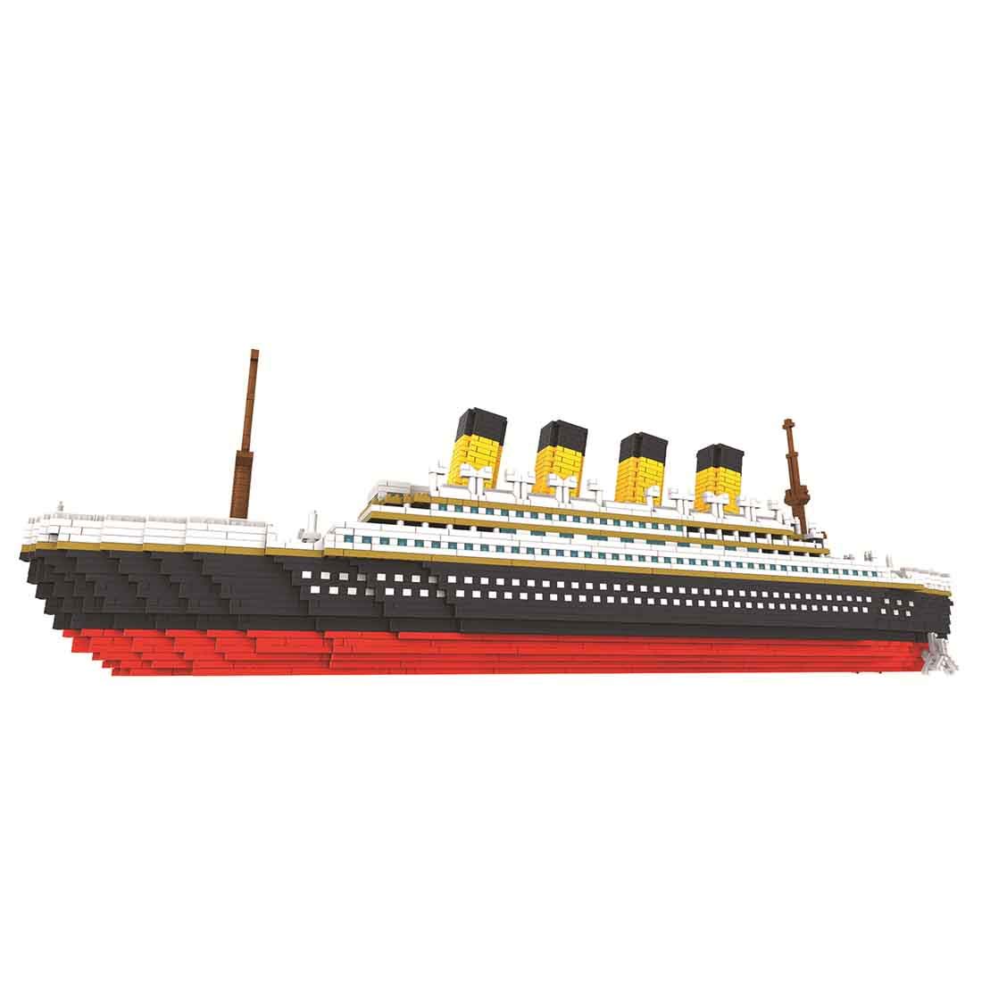 MAYS Technic Titanic Ship Building Blocks - 3800 Piece Giant Cruise Ship Model Kit, Mini Construction Toy (60x8.8x16.5cm) | NOT Lego Titanic 10294 Compatible | Perfect for Collectors, STEM Education & Home Decoration