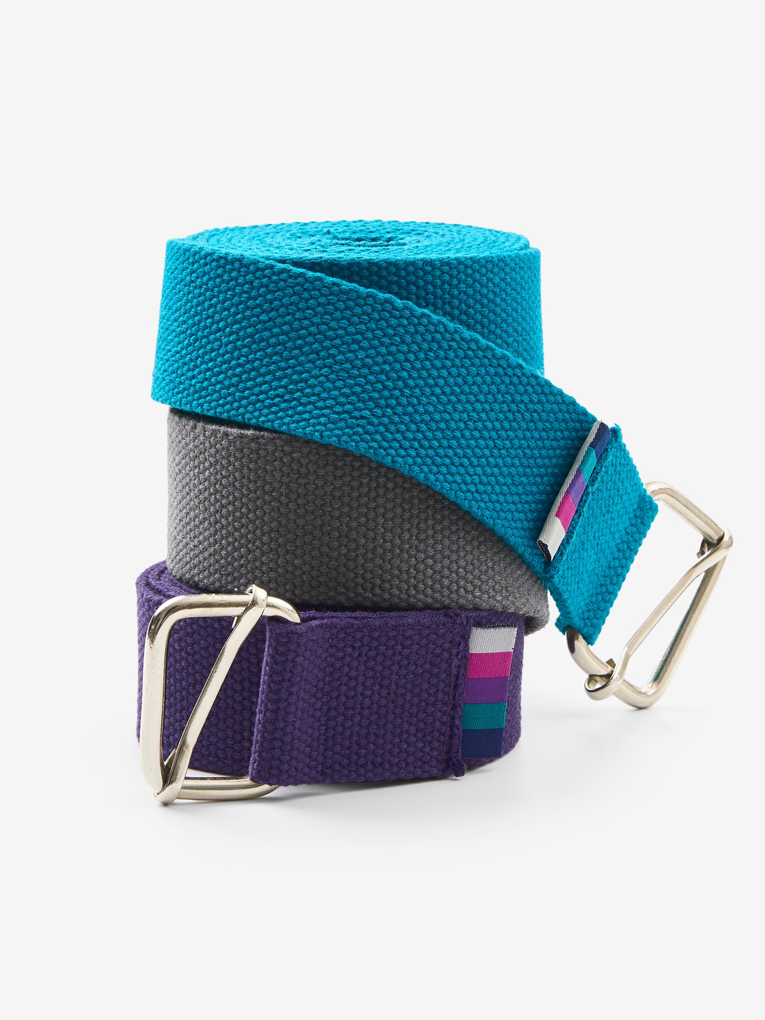 Organic Cotton Wide Yoga Belt for Stretching & Flexibility - Premium Yoga Strap for Poses, Pilates & Physical Therapy - Ideal for Home, Studio & Travel Use