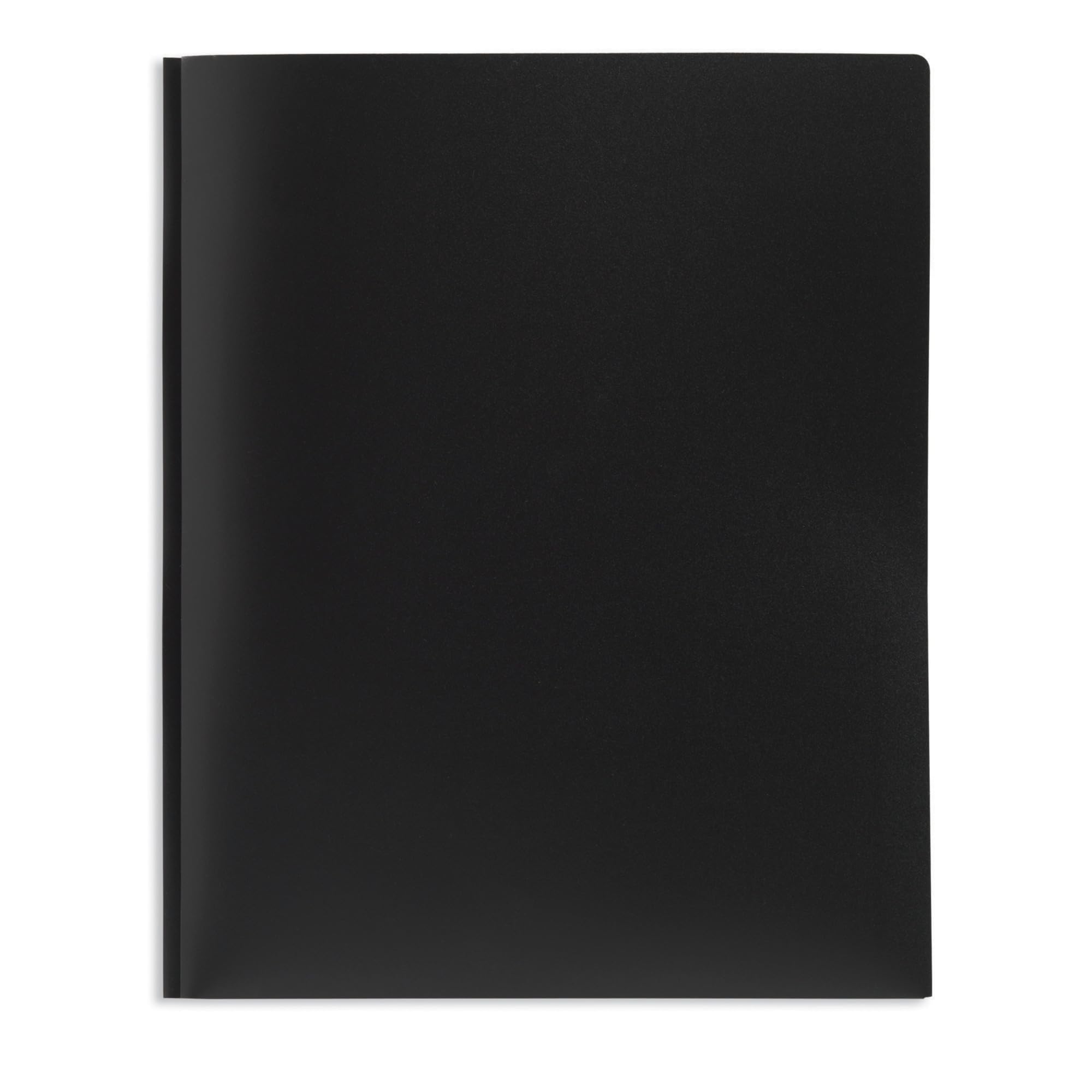 Office Depot 3-Prong Poly Folder - Letter Size Black for School & Office