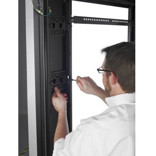 APC AR2407 NetShelter SV 48U Server Rack Cabinet - 600mm Wide x 1060mm Deep Black Enclosure with Side Panels | Ideal for Data Centers, Network Closets & IT Equipment Storage