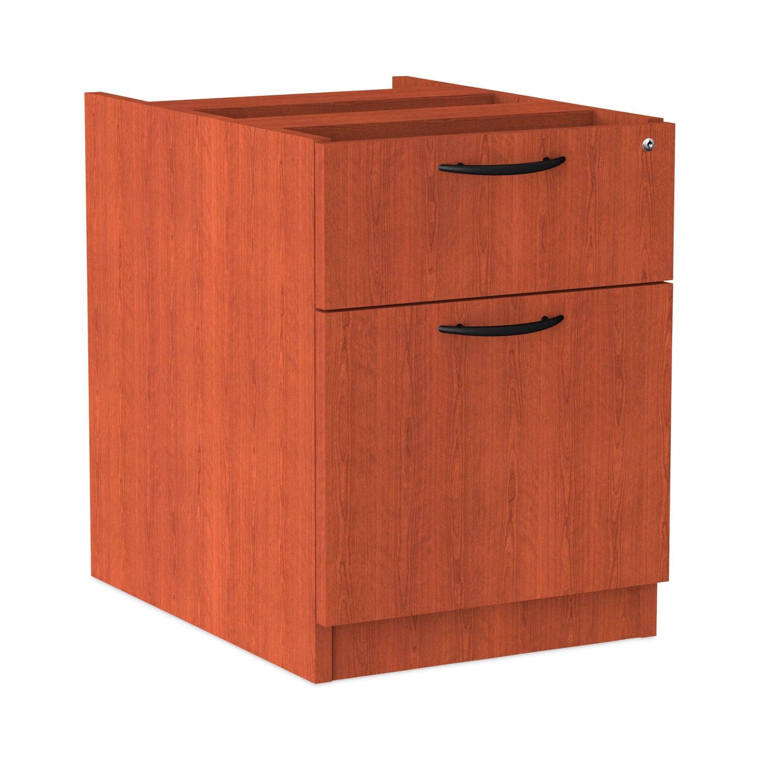 Alera Valencia Series Hanging Pedestal File Cabinet - 2 Drawer, Left/Right Opening, Legal/Letter Size, Cherry Finish (15.63