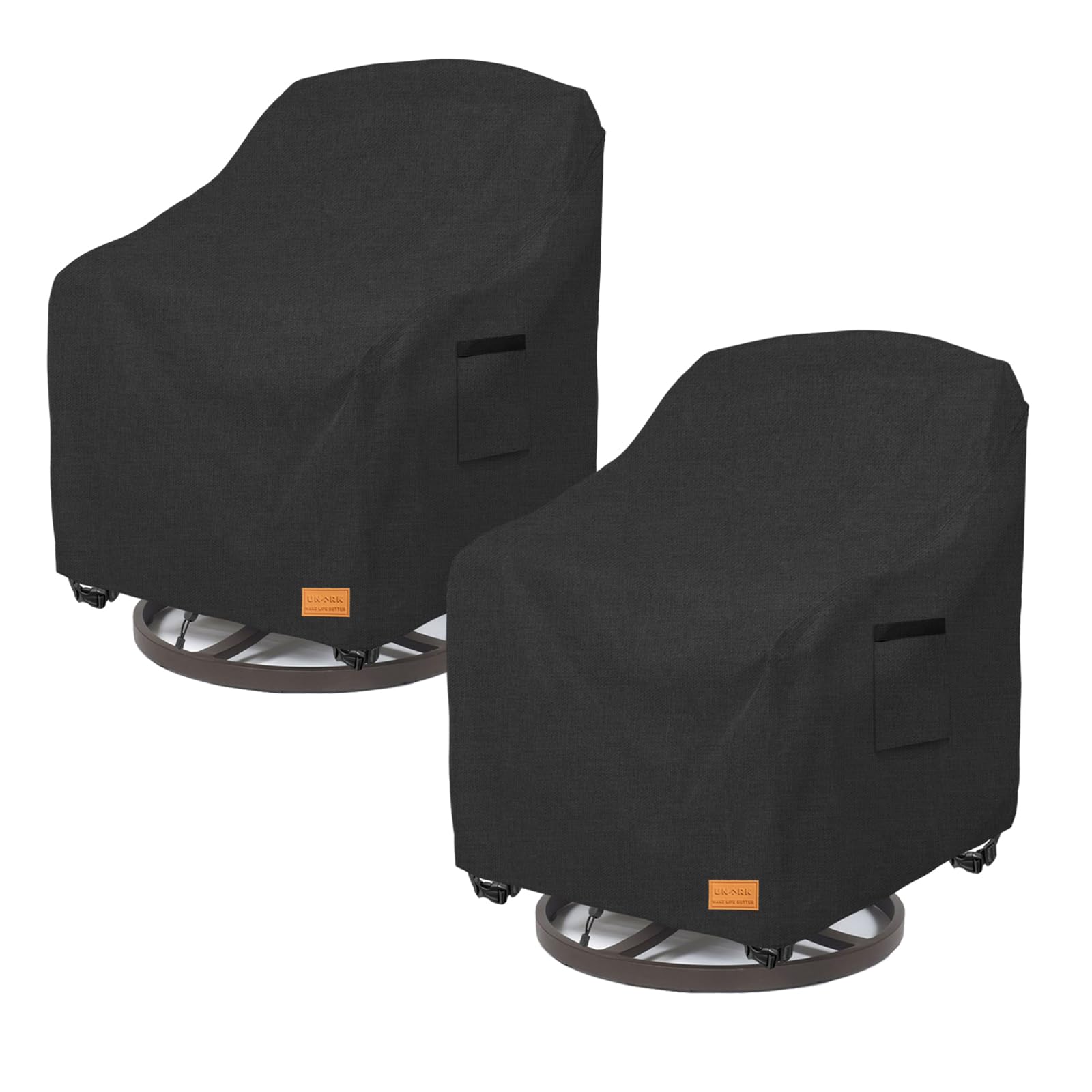 Waterproof Outdoor Swivel Rocking Chair Covers 2 Pack - 33
