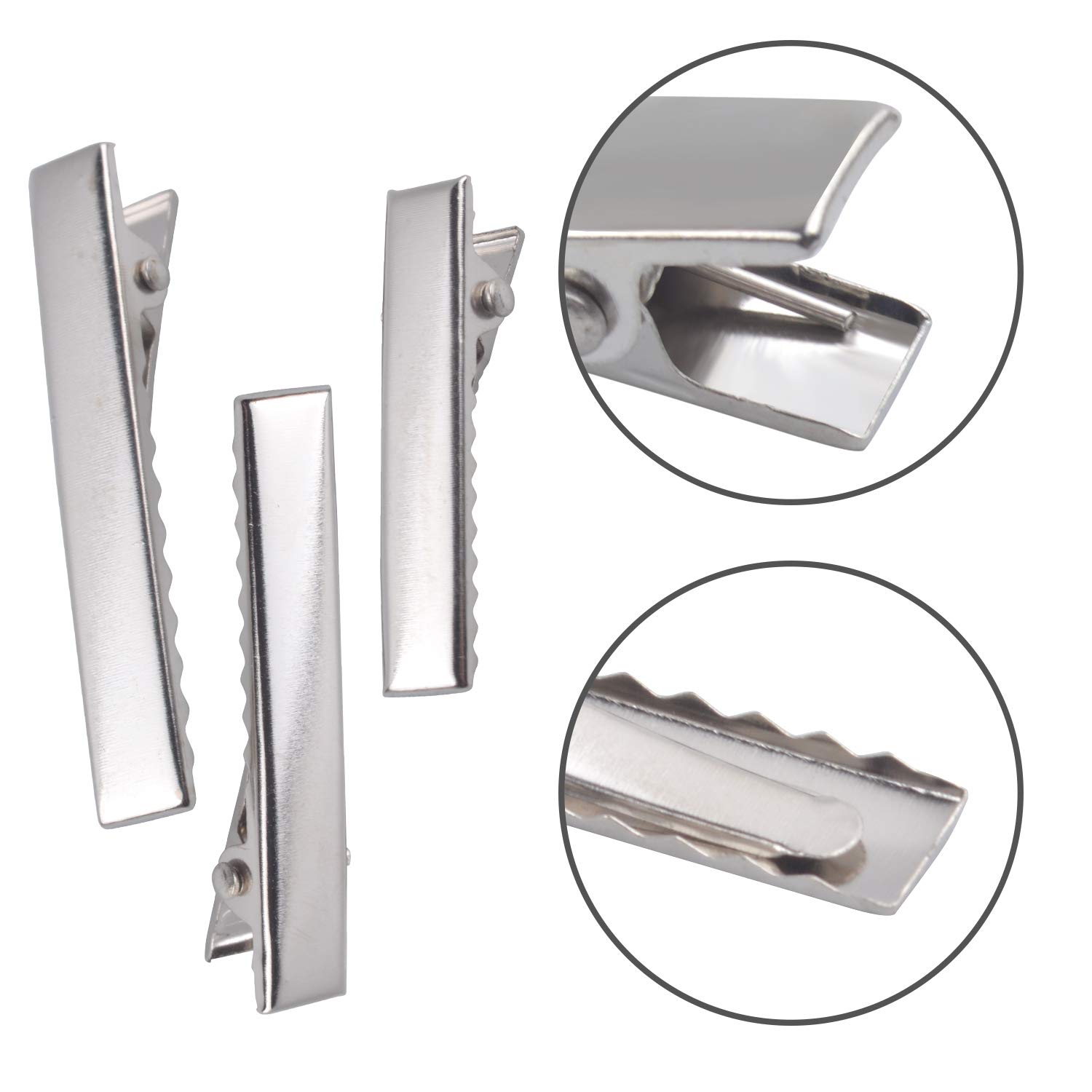 150-Piece Alligator Hair Clips Set - Flat Top Metal Hair Pins with Teeth for Hair Styling, Curl Clamping & DIY Crafts (3 Sizes) - Perfect for Salon, Home Hair Care & Creative Projects