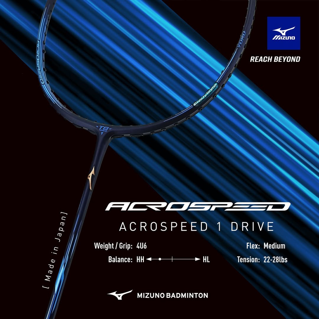 Mizuno Acrospeed 1 Drive Golf Shoes for Men - Lightweight & Comfortable Blue Spiked Golf Shoes - Perfect for Driving Range & Tournament Play