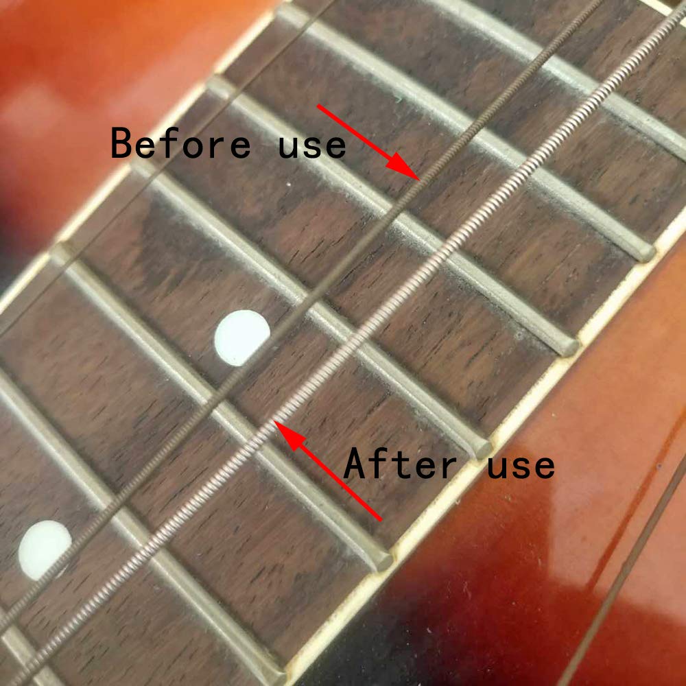 Professional Baroque Fret Erasers Kit for Guitar Maintenance - 5-Piece Set with 180/400/1000/1500/2000 Grit for String Cleaning & Fret Polishing - High-Quality Luthier Tools for Guitar Repair & Setup - Perfect for Home Studios & Professional Workshops