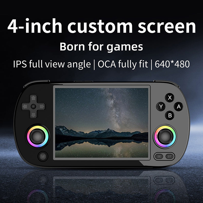 ANBERNIC RG40XX H Retro Handheld Game Console with RGB Light - Portable Classic Gaming Device for Kids & Adults - Perfect for Travel, Commuting & Home Entertainment