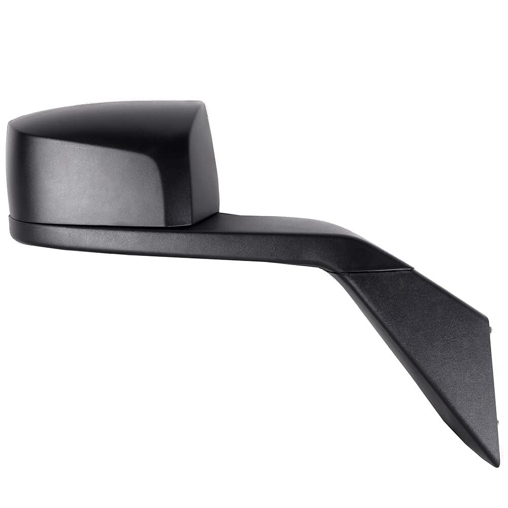 SCITOO Black Manual Left Driver Side Tow Mirror for Volvo VN & VNL Trucks (2004-2016) - Durable Automotive Exterior Hood Mirror Replacement (Part# 82361058) | Perfect for Long-Haul Trucking & Towing Applications