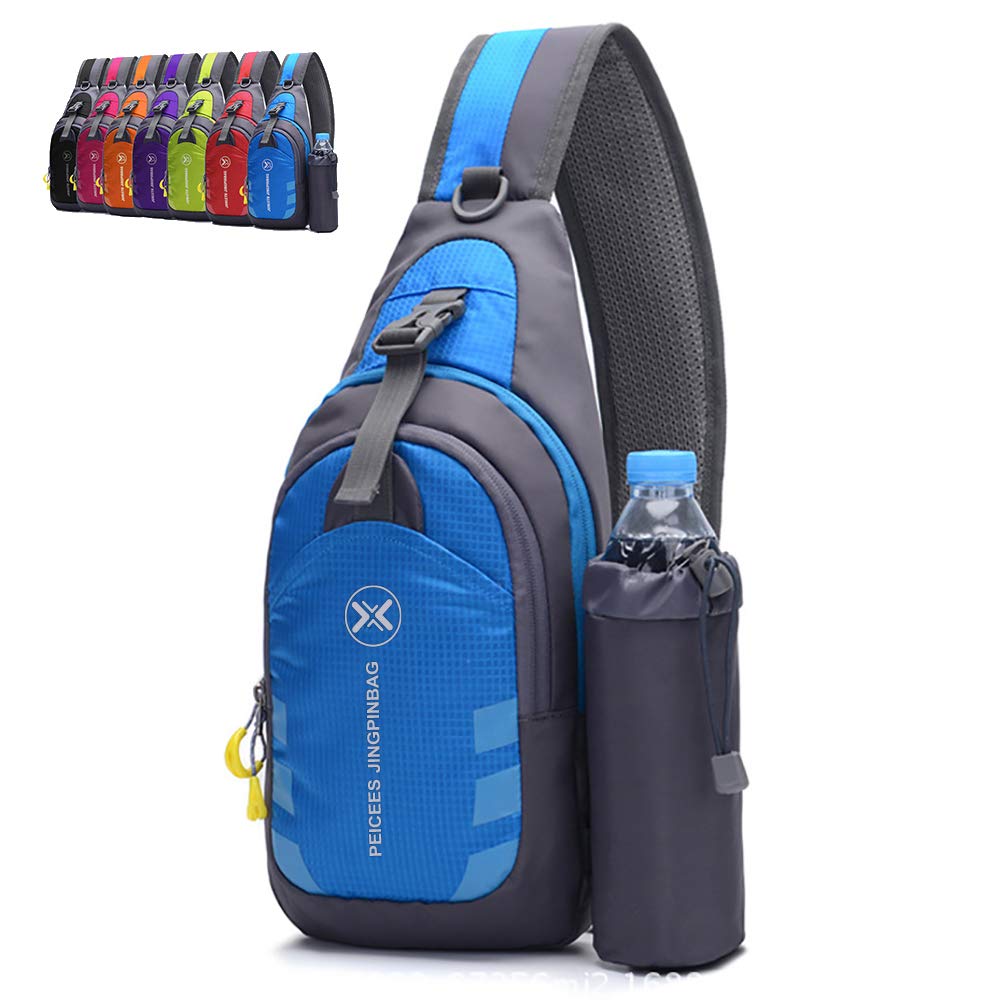 Stylish Unisex Chest Crossbody Sling Backpack - Lightweight Travel, Gym & Bike Daypack for Women & Men - Perfect for Outdoor Adventures, Commuting & Workouts