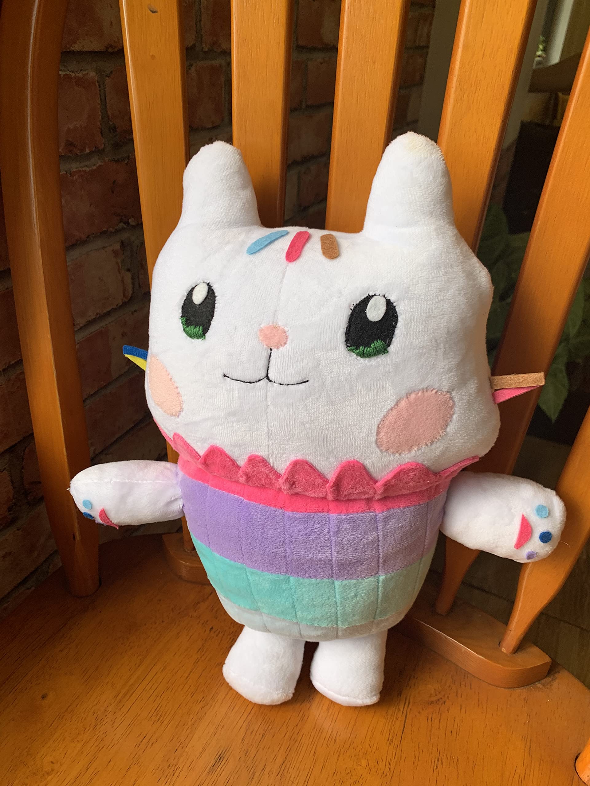 Handmade White Cat Plush Toy - Soft Stuffed Animal for Kids, Home Decor & Gifts | Perfect for Nursery, Bedroom & Cuddling