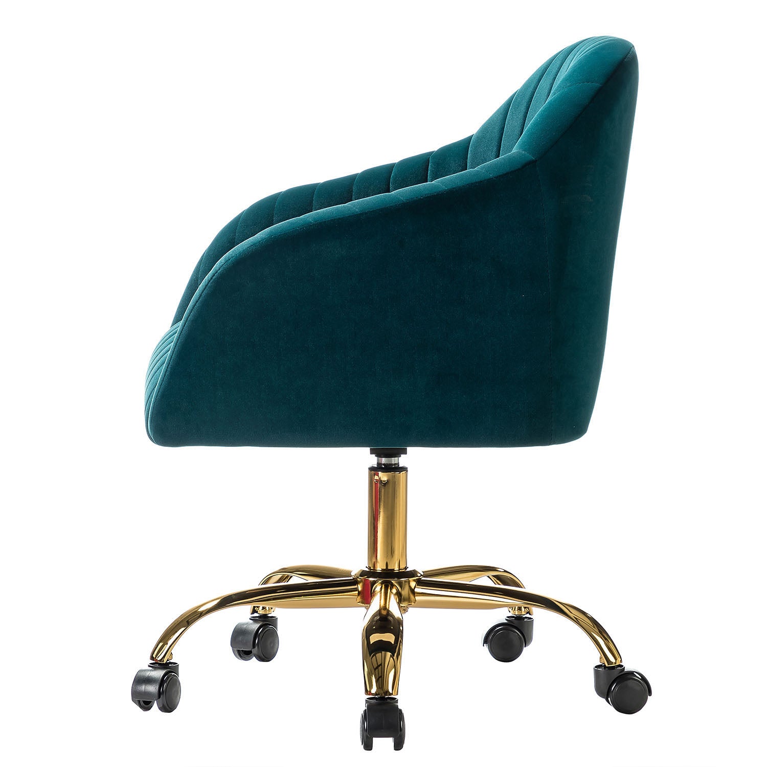 Luxury Velvet Office Chair - Ergonomic Desk Chair with Adjustable Height for Home & Workspace - Perfect for Remote Work, Gaming & Study