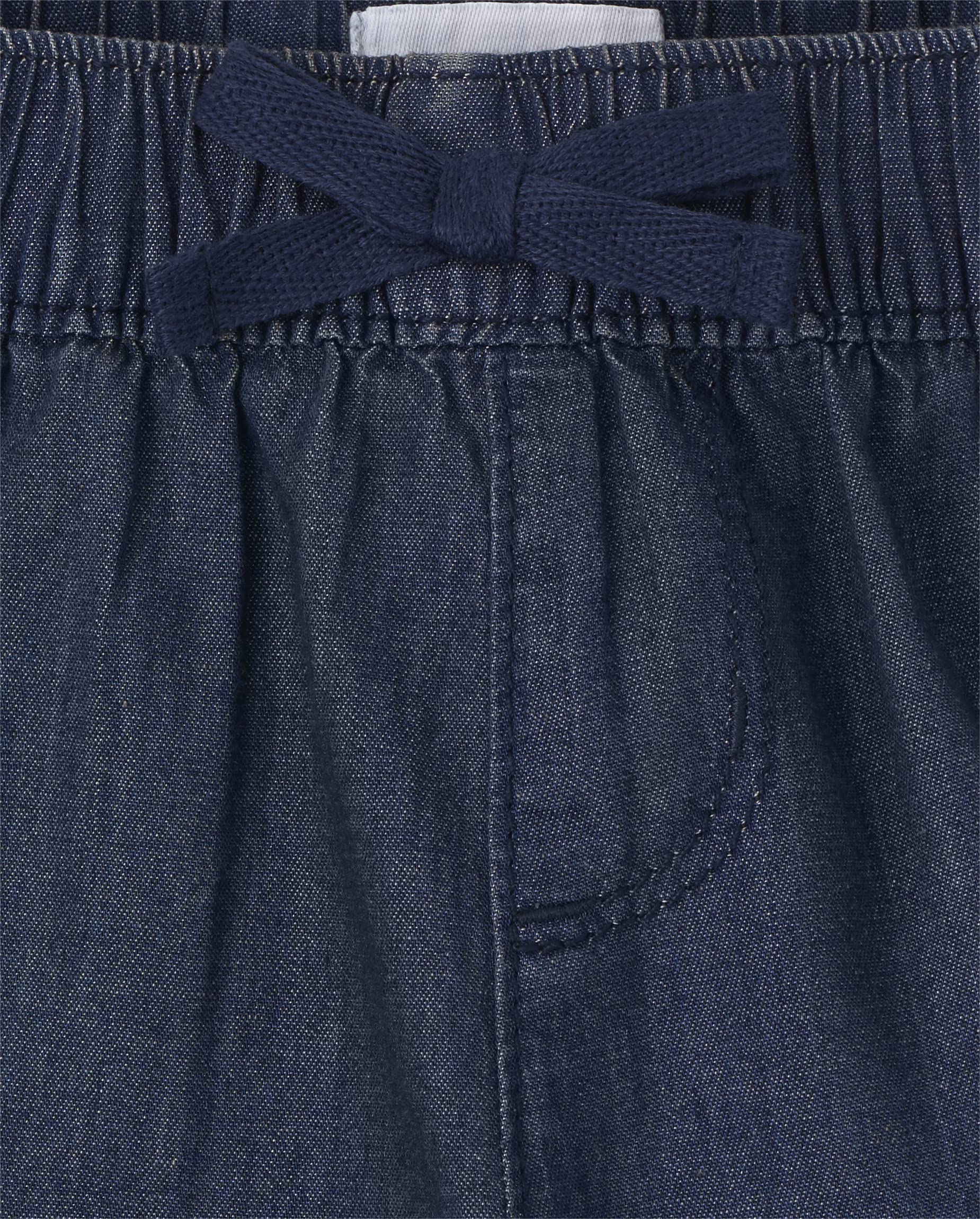 Girls Denim Pull-On Shorts - Playtime & Casual Wear