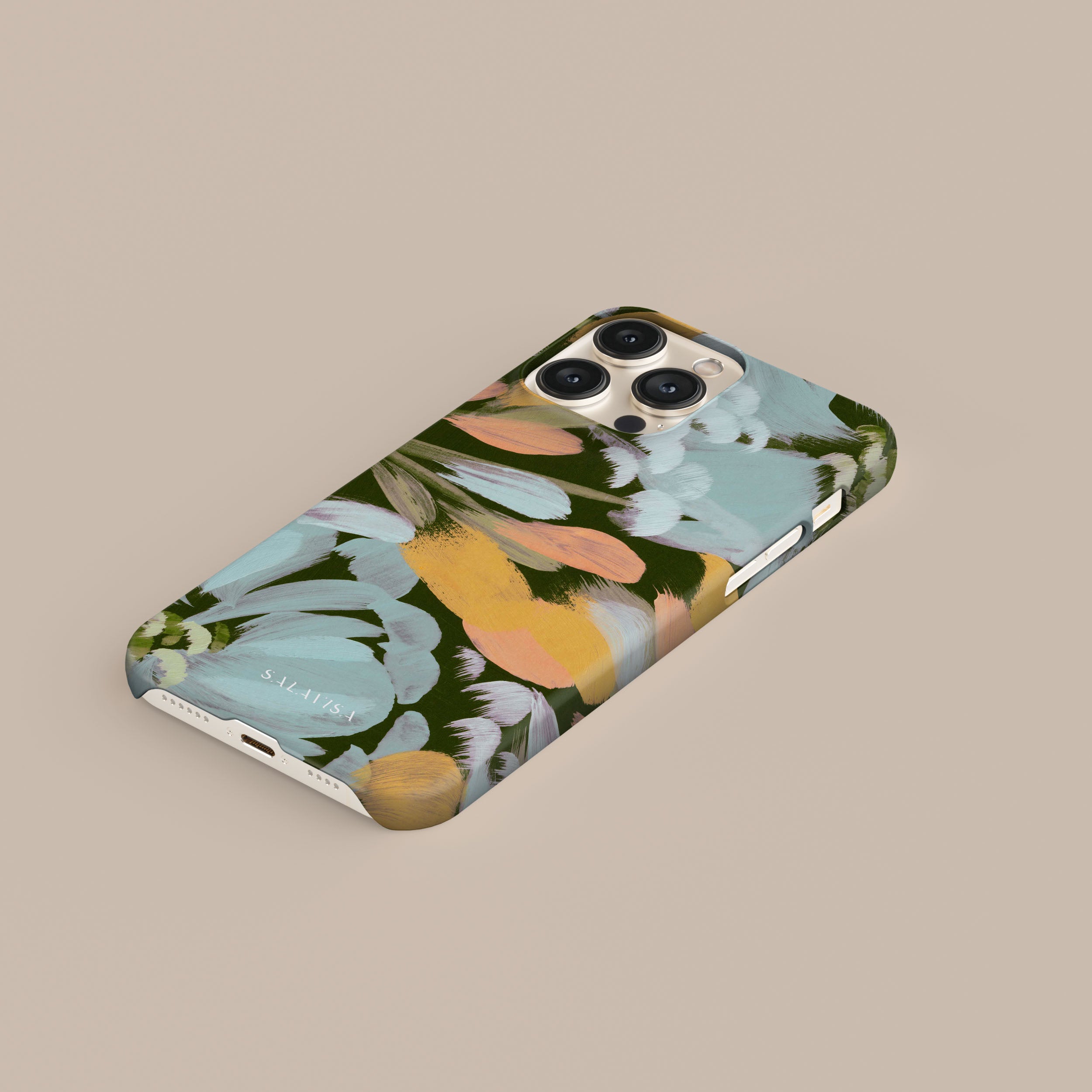 Floral Canvas Phone Case for iPhone & Samsung - Durable Protective Cover with Artistic Design - Perfect for Everyday Use, Travel & Gifting
