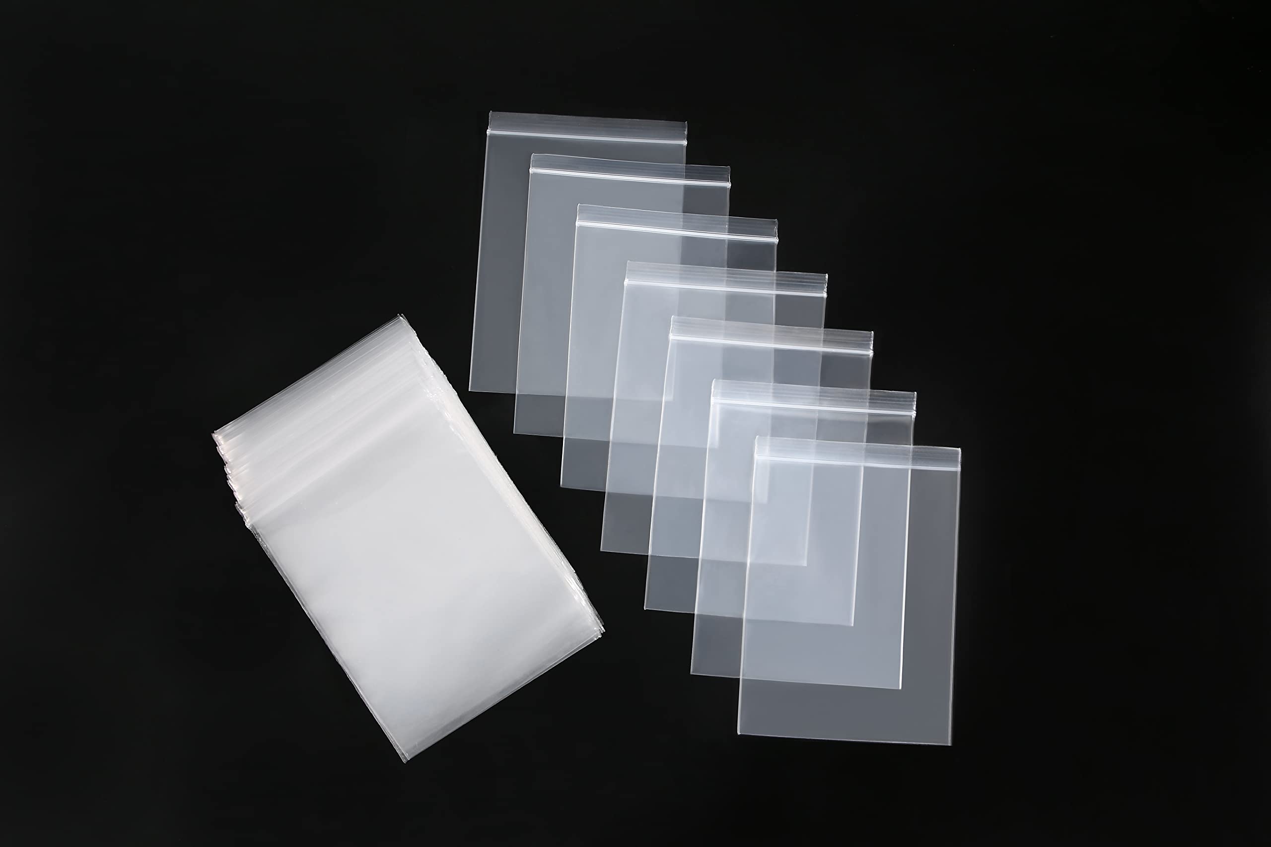 200Pcs 3x4 Inches Small Plastic Zip Bags for Jewelry Storage - Mini Resealable Poly Bags for Crafts, Beads, Pills & Organizing Small Items | Durable & Clear Tiny Zipper Bags for Home & Business Use