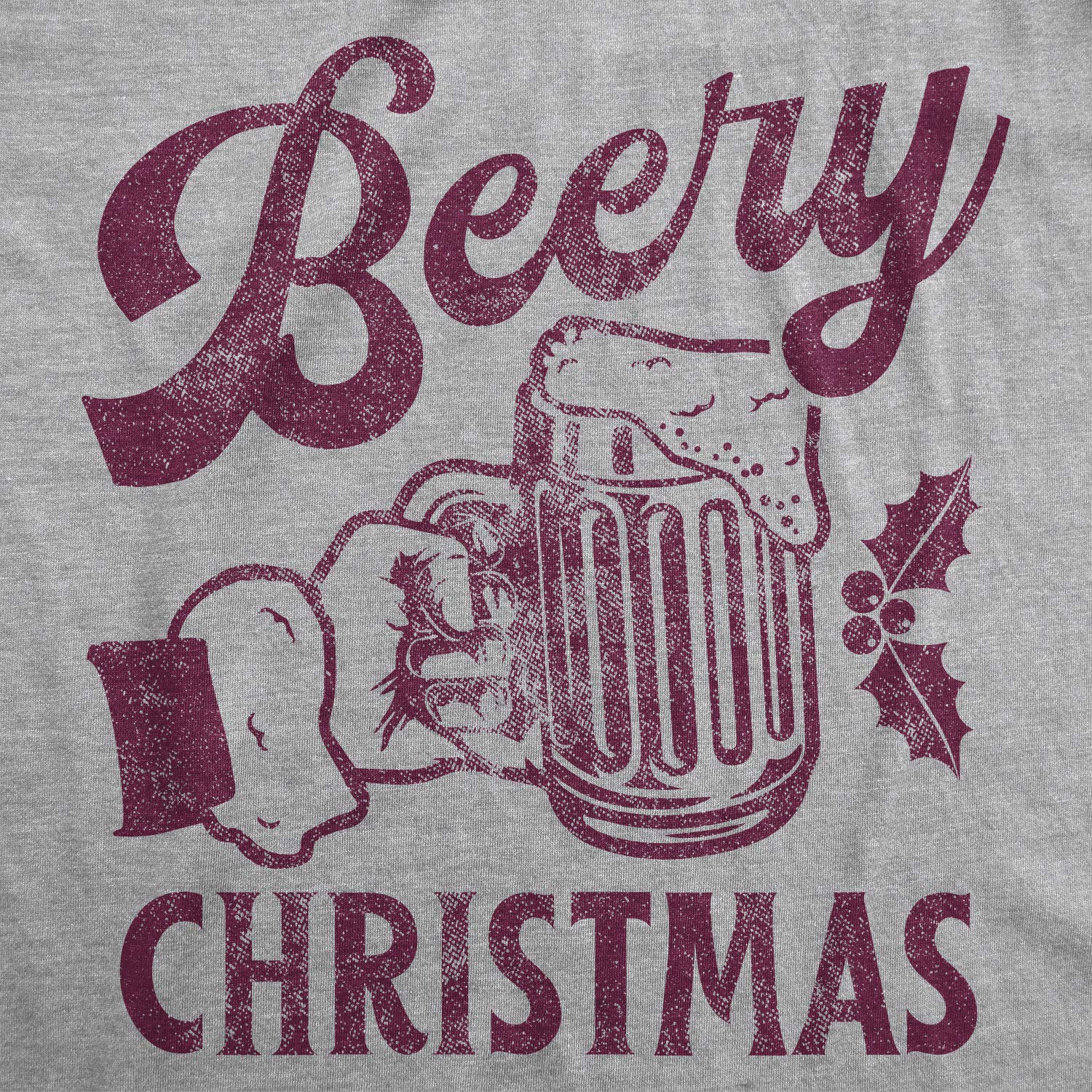 Funny Beer Christmas Tshirt for Men - Holiday Brewery Graphic Tee - Perfect for Xmas Parties & Gifts for Beer Lovers