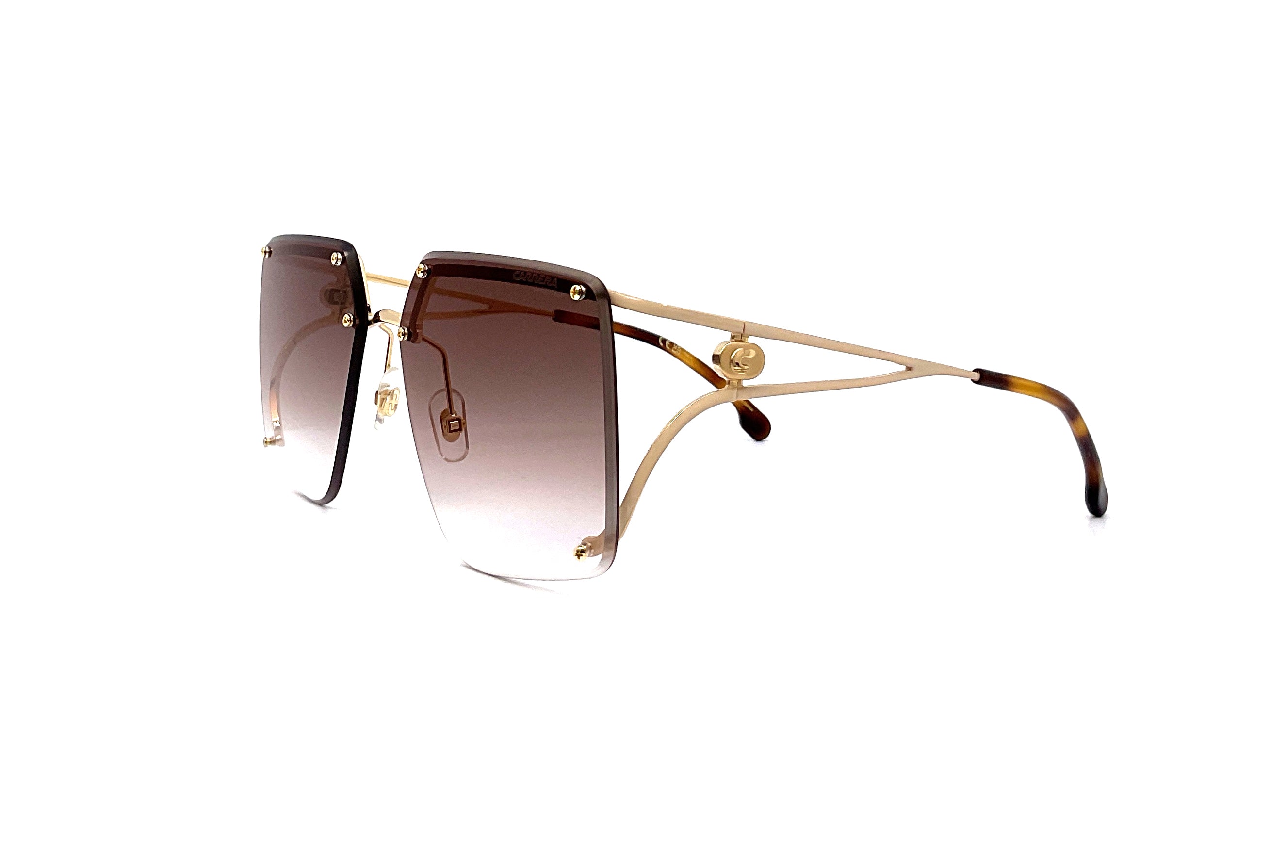 Carrera 3041/S Aviator Sunglasses - Brown Gold Frame with UV Protection - Perfect for Driving, Travel & Outdoor Activities