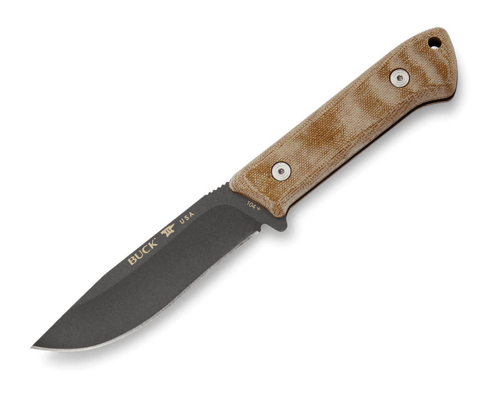 Buck Knives 104 Compadre Camp Knife - High-Quality Outdoor Survival Knife for Hunting, Camping & Bushcraft | Durable Fixed Blade with Sheath | Perfect for Hiking, Fishing & Wilderness Adventures