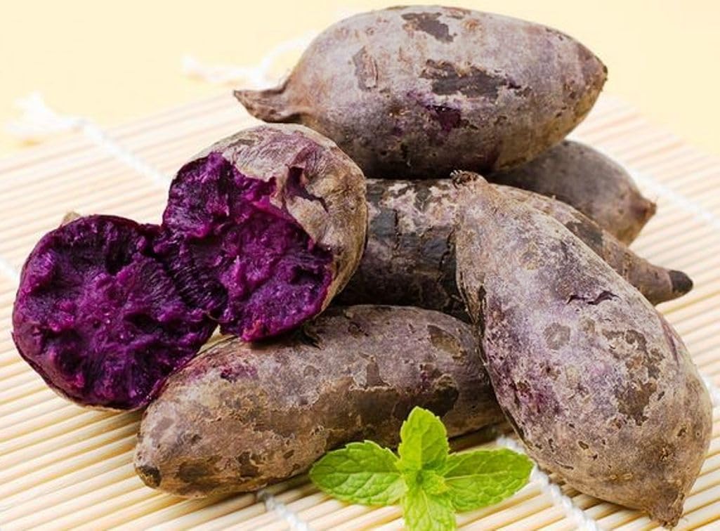 Organic Japanese Purple Sweet Potatoes 5 LBS - Non-GMO, Naturally Grown in USA - Perfect for Baking, Roasting & Healthy Snacks