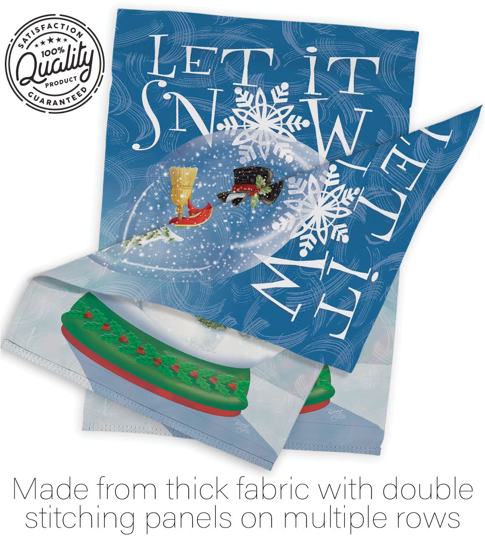 Snowman Snow Globe Christmas Flag Set - 28