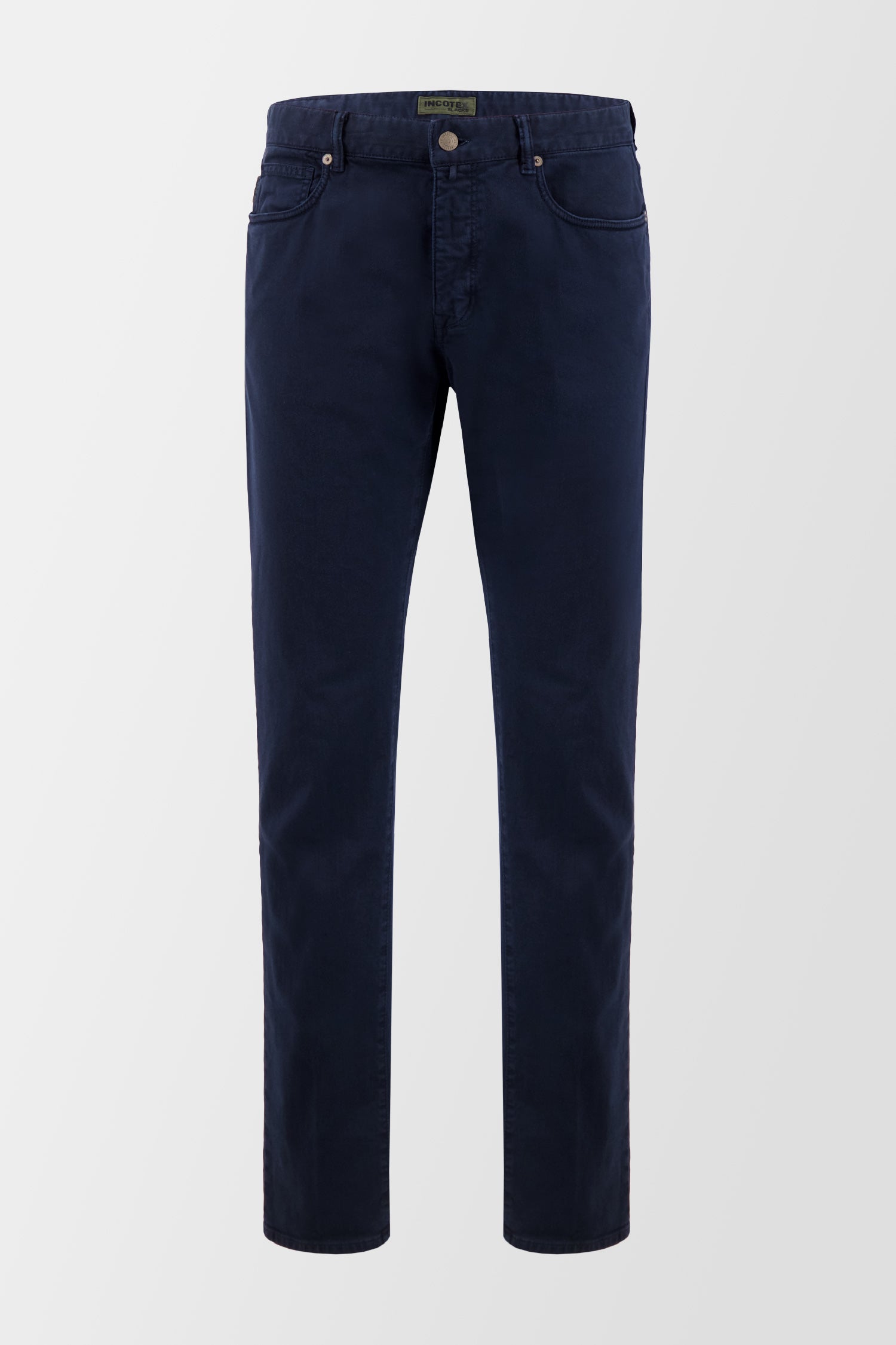 Premium Incotex Dark Blue Dress Pants for Men - Slim Fit Business Casual Trousers - Perfect for Office, Meetings & Formal Events
