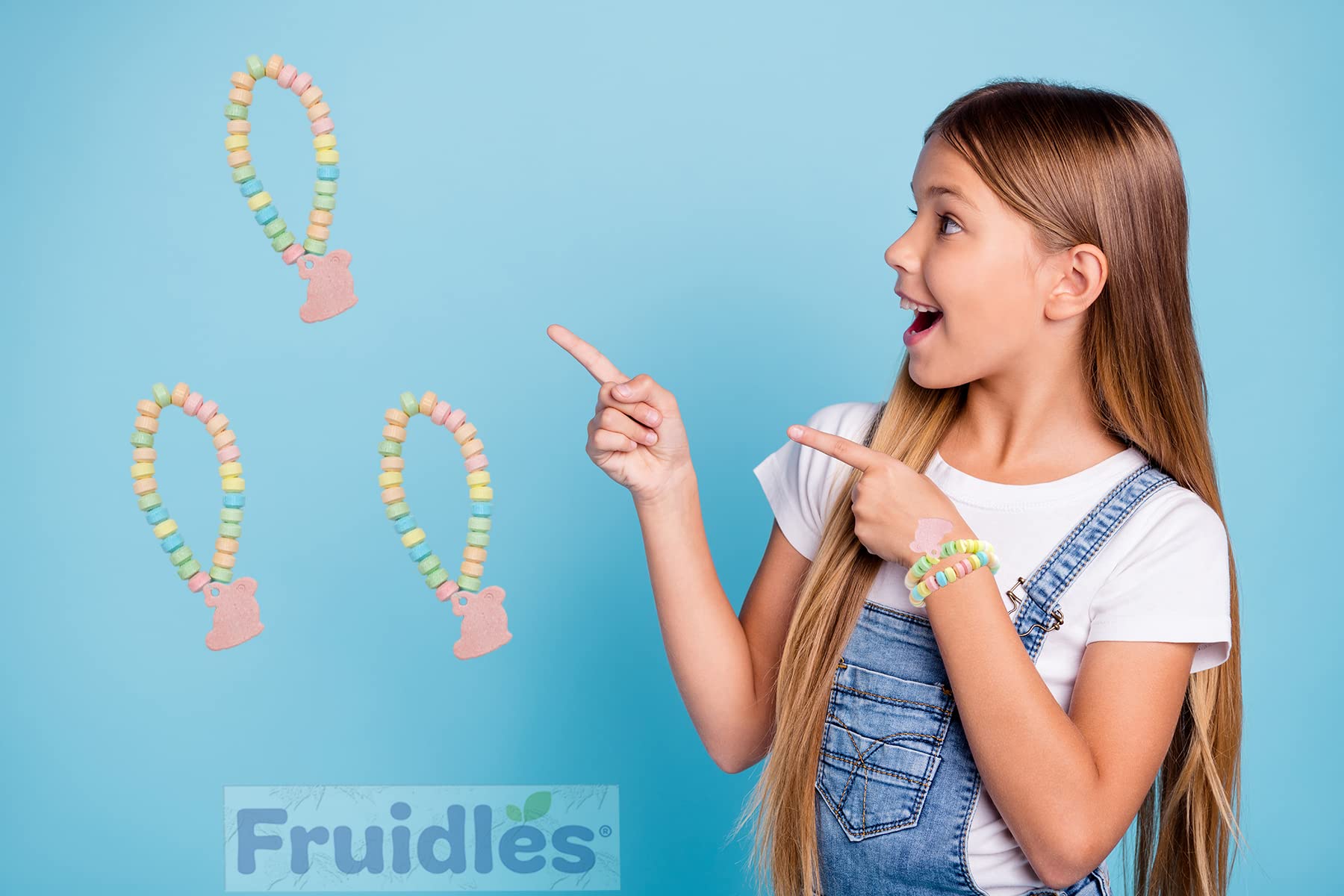 Easter Bunny Candy Bracelet - Colorful Fruit-Flavored Chewable Party Favors for Kids | Easter Egg Hunt, Birthday Party, Classroom Treats & Holiday Gifts