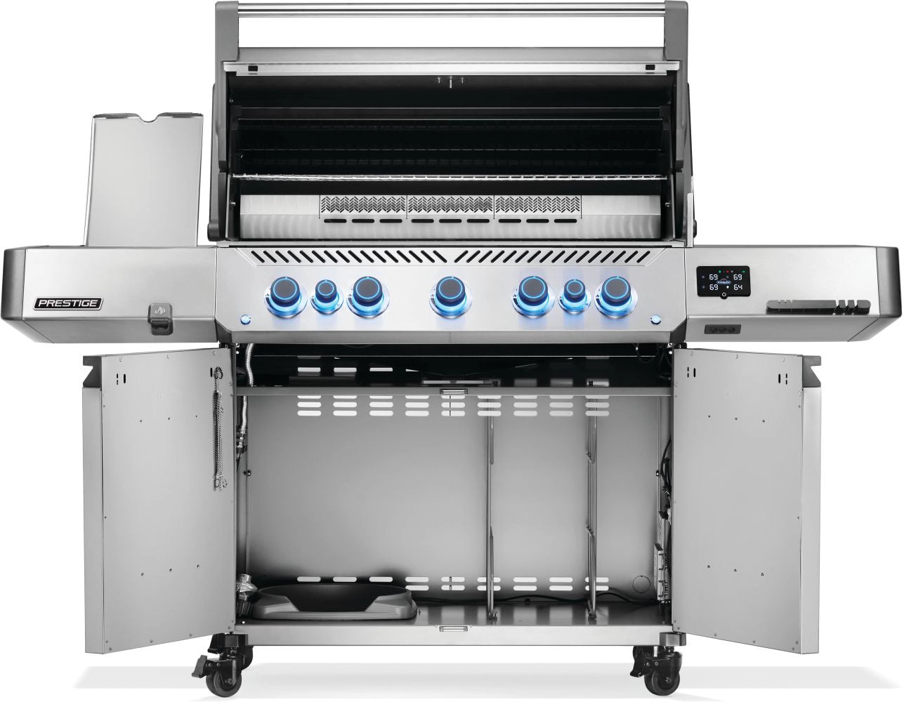 Napoleon Prestige 665 RSIB Smart Gas Grill with Infrared Side & Rear Burners - Perfect for Backyard BBQs, Outdoor Cooking & Entertaining
