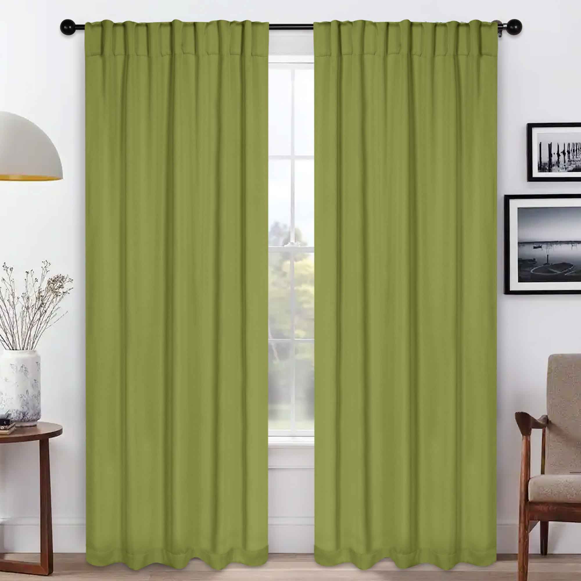 Premium Blackout Curtains for Bedroom - Thermal Insulated Room Darkening Drapes with Back Tabs (Set of 2 Panels) - Perfect for Home Theater, Nursery & Shift Workers