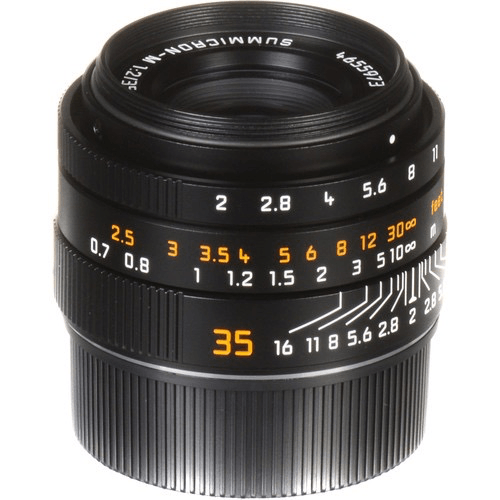 Leica Summicron M 35mm f/2 ASPH Black Lens for Professional Photography - Perfect for Street, Portrait & Travel Photography