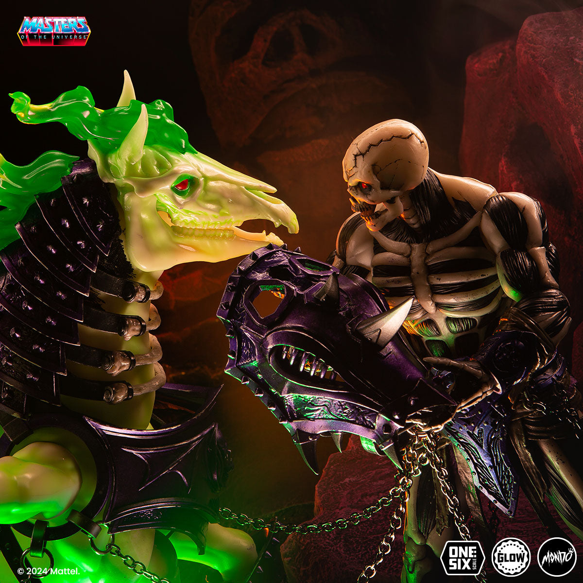 Masters of the Universe Scare Glow Deluxe 1/6 Scale Action Figure - Timed Edition Collectible for Display & Role Play | Perfect for Fans, Collectors, and Home Decor