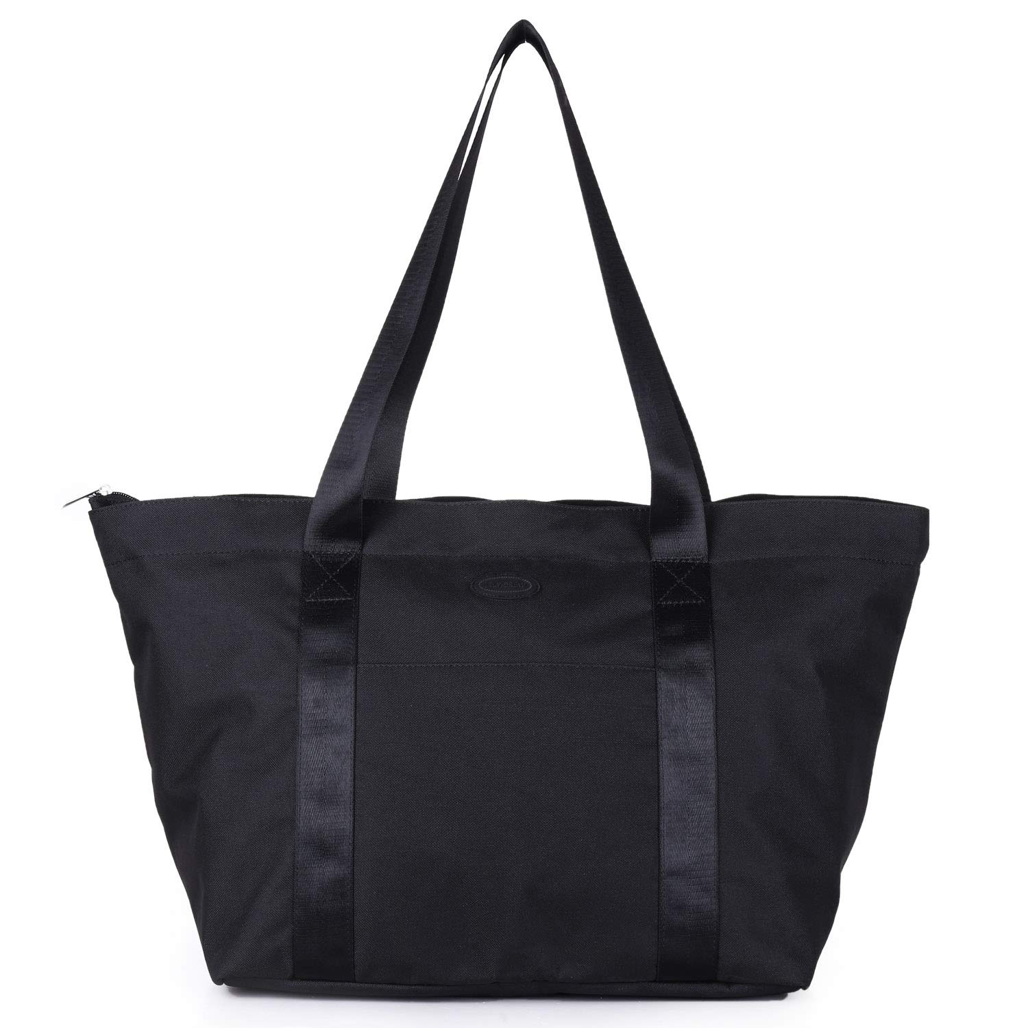 Waterproof Nylon Travel Tote Bag with Zipper - Large Beach Bag for Women, Perfect for Vacation, Work, School & Nursing - Durable Carryall for Teachers, Nurses & Moms (Multiple Colors)