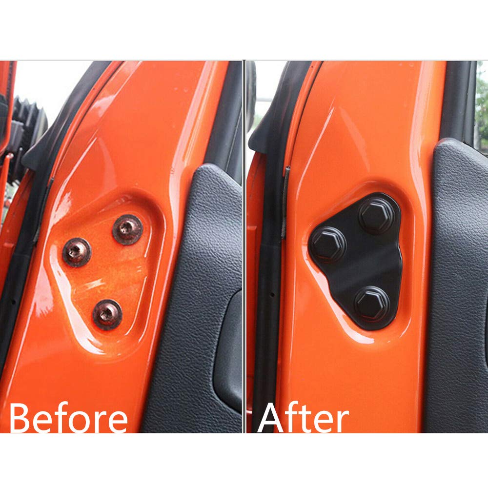 AstraDepot Front & Rear Door Storage Cup Holder + Door Screw Protector Cover Trim Kit for 2018-2022 Jeep Wrangler JL/JLU | Extra Side Storage & Bolt Hide Solution | Perfect for Off-Road Adventures & Car Organization