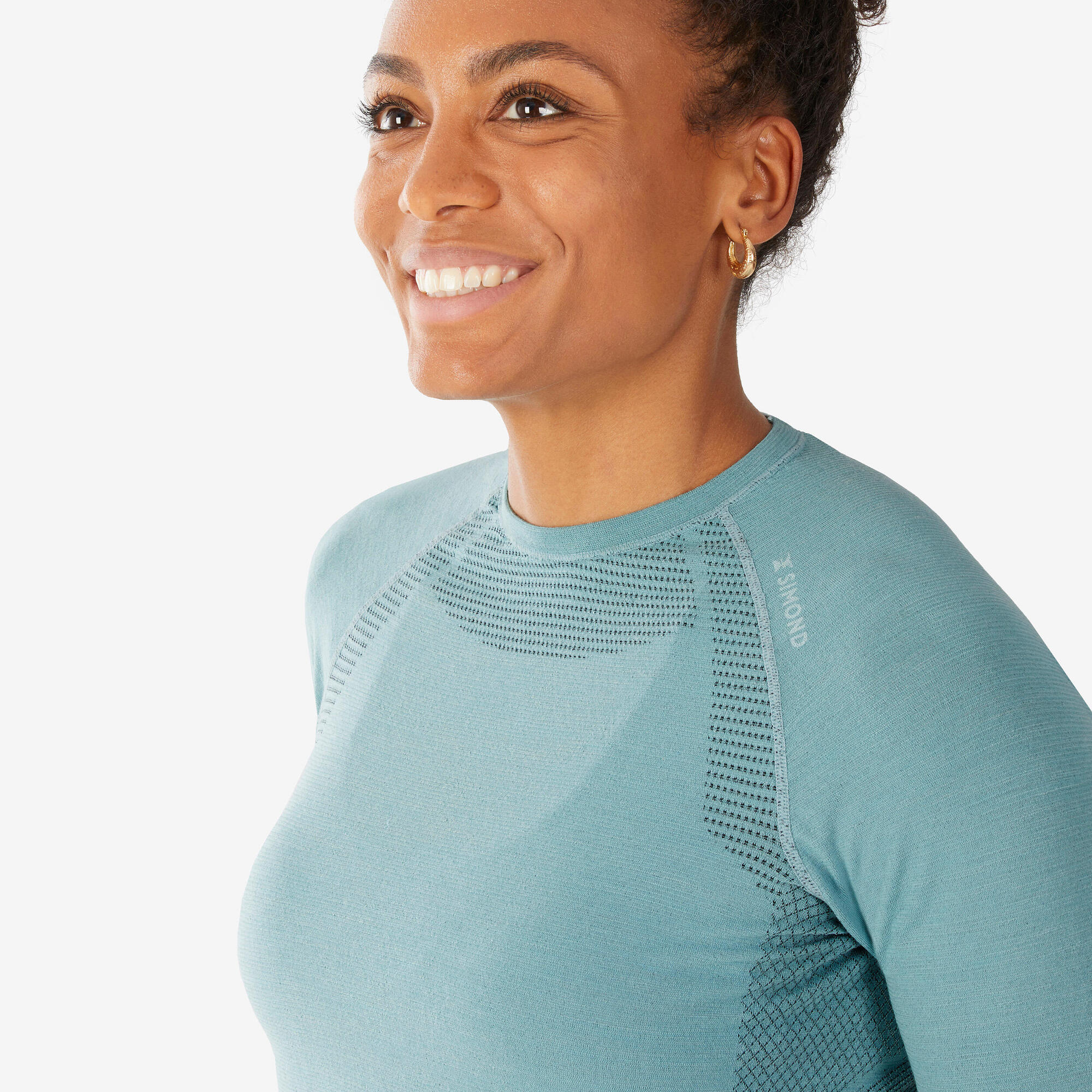 Simond Women's Alpinism Seamless Wool Long Sleeve Shirt - Warm Base Layer for Hiking, Climbing & Outdoor Adventures