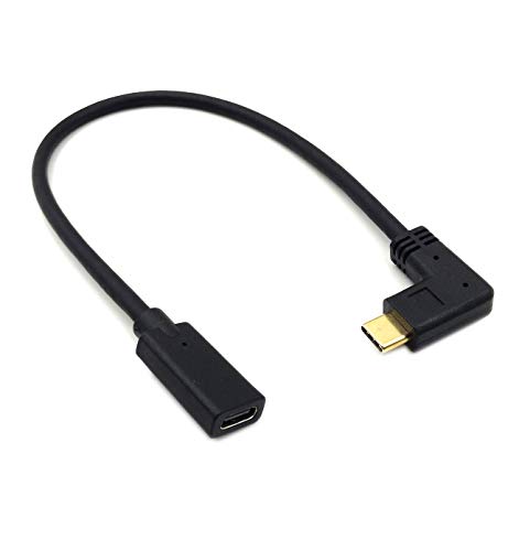 90 Degree Type C Male to Female Cable