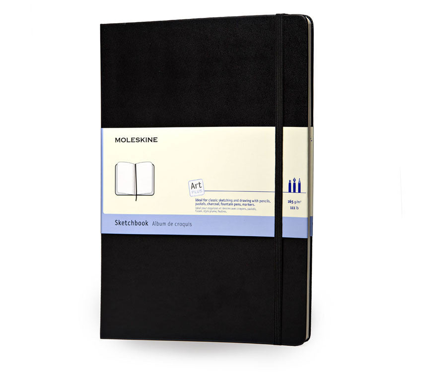 Moleskine Art Plus Folio Sketchbook - Hard Cover Sketch Pad for Artists, Drawing & Watercolor | Perfect for Travel, Studio & Classroom Use