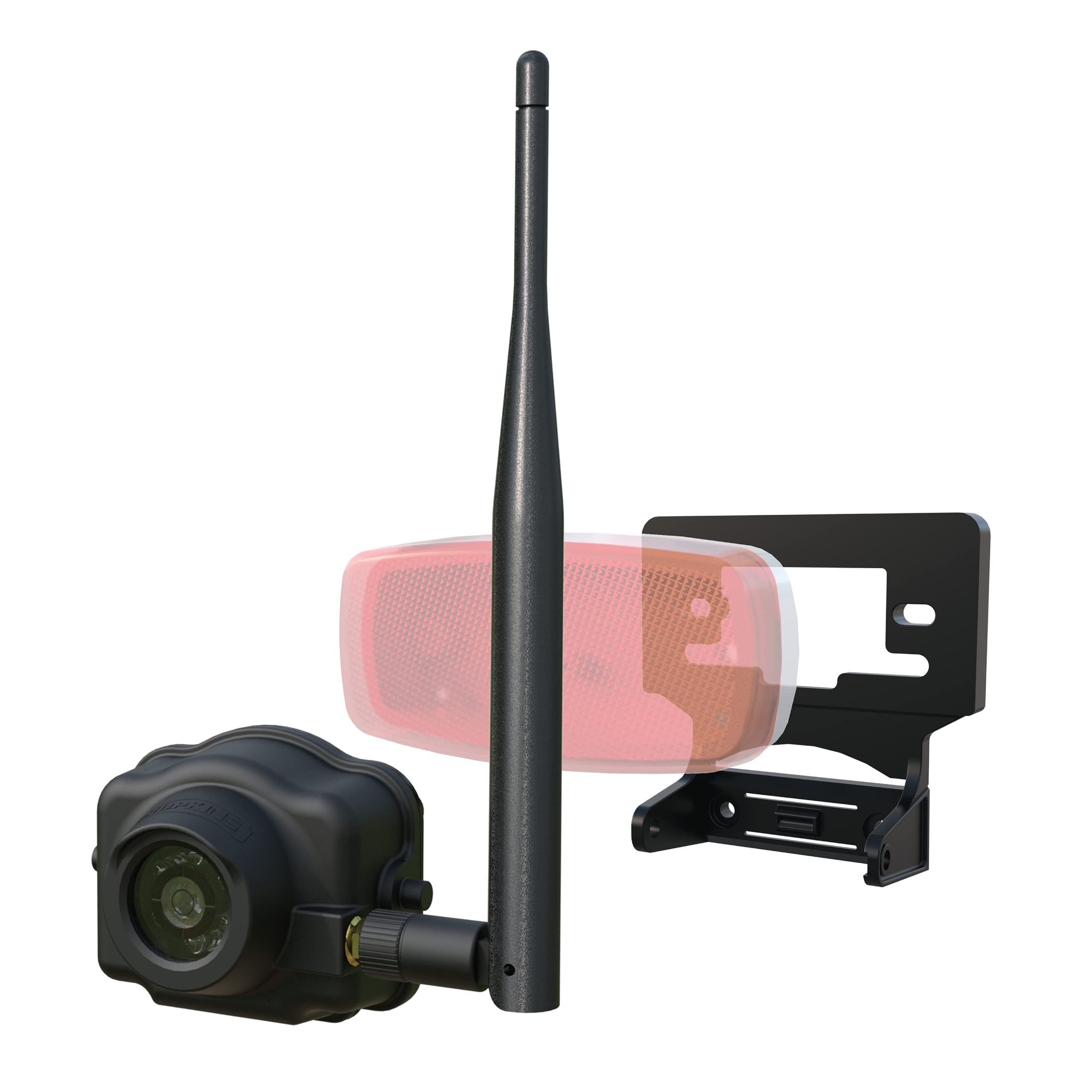 Hopkins 50060 NVision Wireless Trailer Backup Camera System - HD Night Vision, Waterproof, Easy Installation for Trucks, RVs, Trailers - Perfect for Safe Parking & Reversing in Low Light