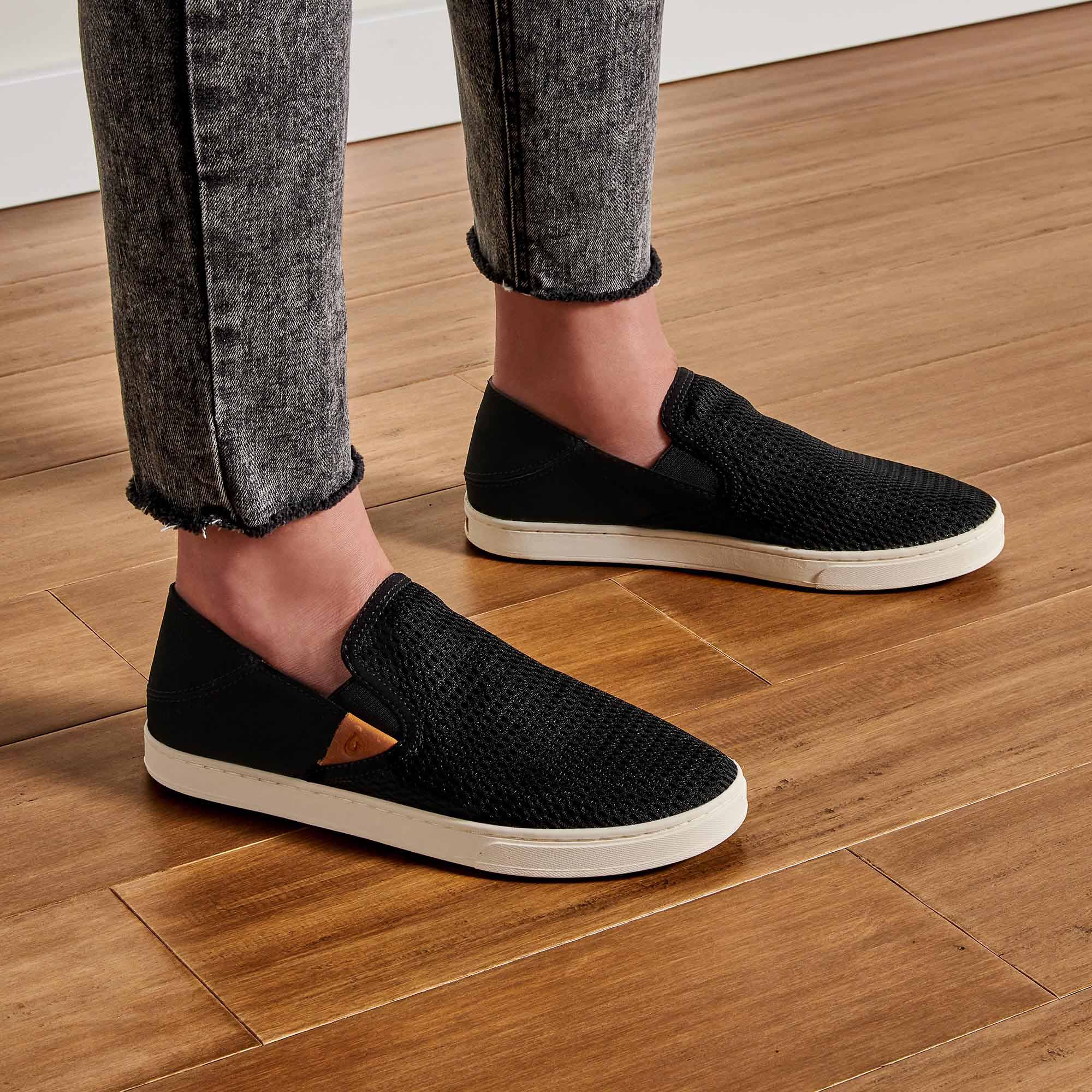 PEHUEA Women's Sneakers - Black | Comfortable Walking Shoes for Women | Perfect for Running, Gym & Casual Wear