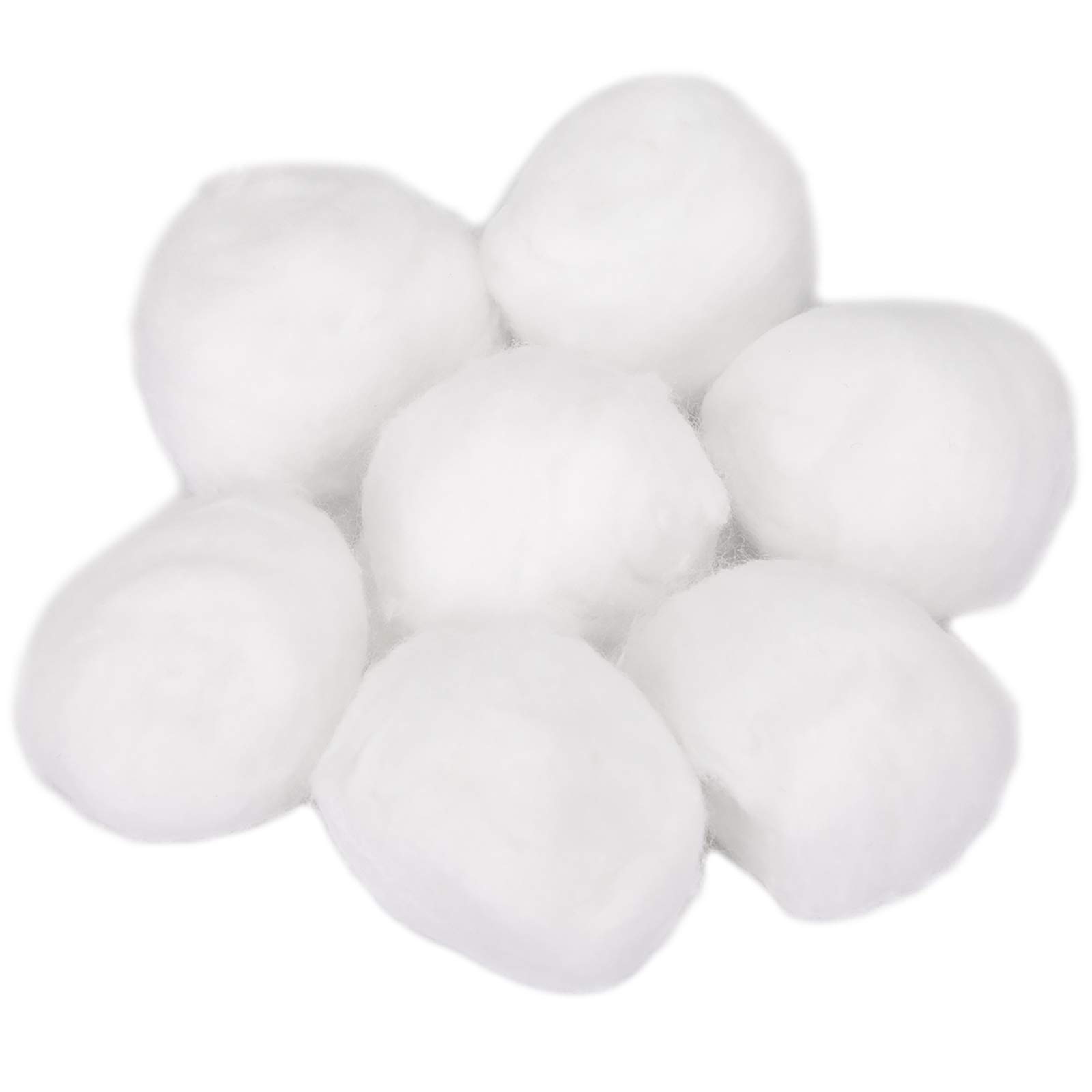 Hedume 500 Count Super Jumbo Cotton Balls - 100% Pure Organic Cotton, Biodegradable & Hypoallergenic, Fragrance-Free & Chlorine-Free (5 Packs x 100) for Makeup Removal, Baby Care, First Aid & Craft Projects