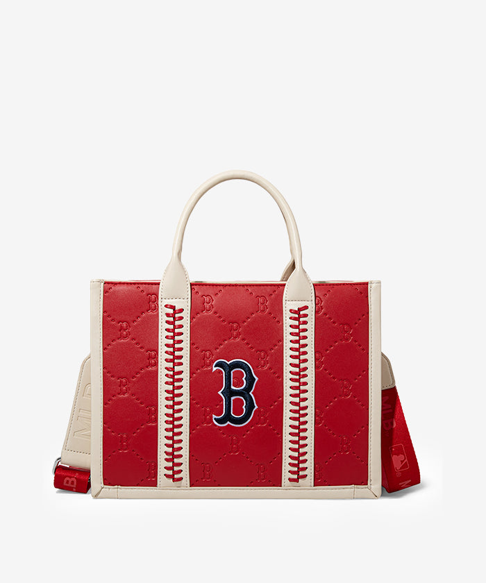 MLB Boston Red Sox Tote Bag - Official Licensed Baseball Team Shopper - Perfect for Games, Beach & Grocery Shopping