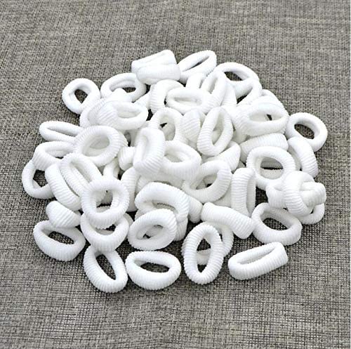 60 Pcs Soft Cotton Stretch Hair Ties - No Snag Elastic Hair Bands for Women & Girls - Ponytail Holders Hair Accessories - Perfect for School, Workout, Yoga & Daily Use