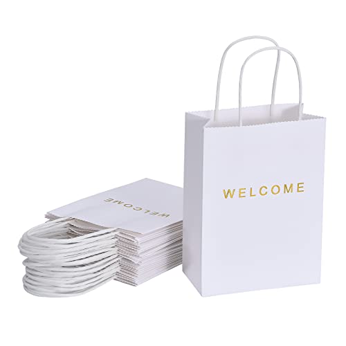 White Golden WELCOME letters