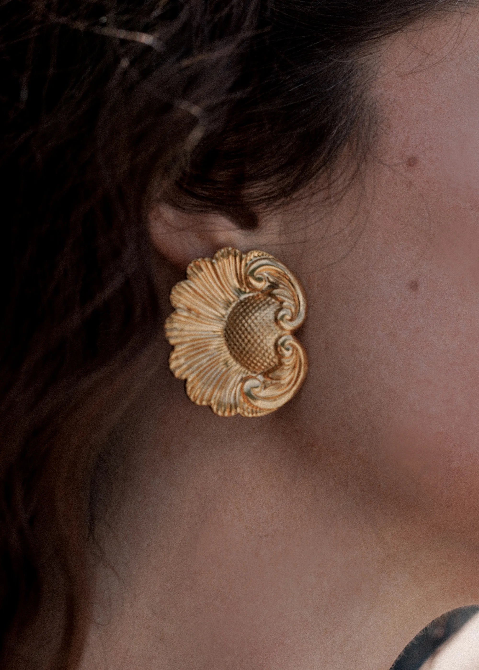 Jennifer Behr x Léanne Ansar Fidélité Gold Earrings - Elegant Dangle Earrings for Women, Perfect for Weddings, Parties & Special Occasions